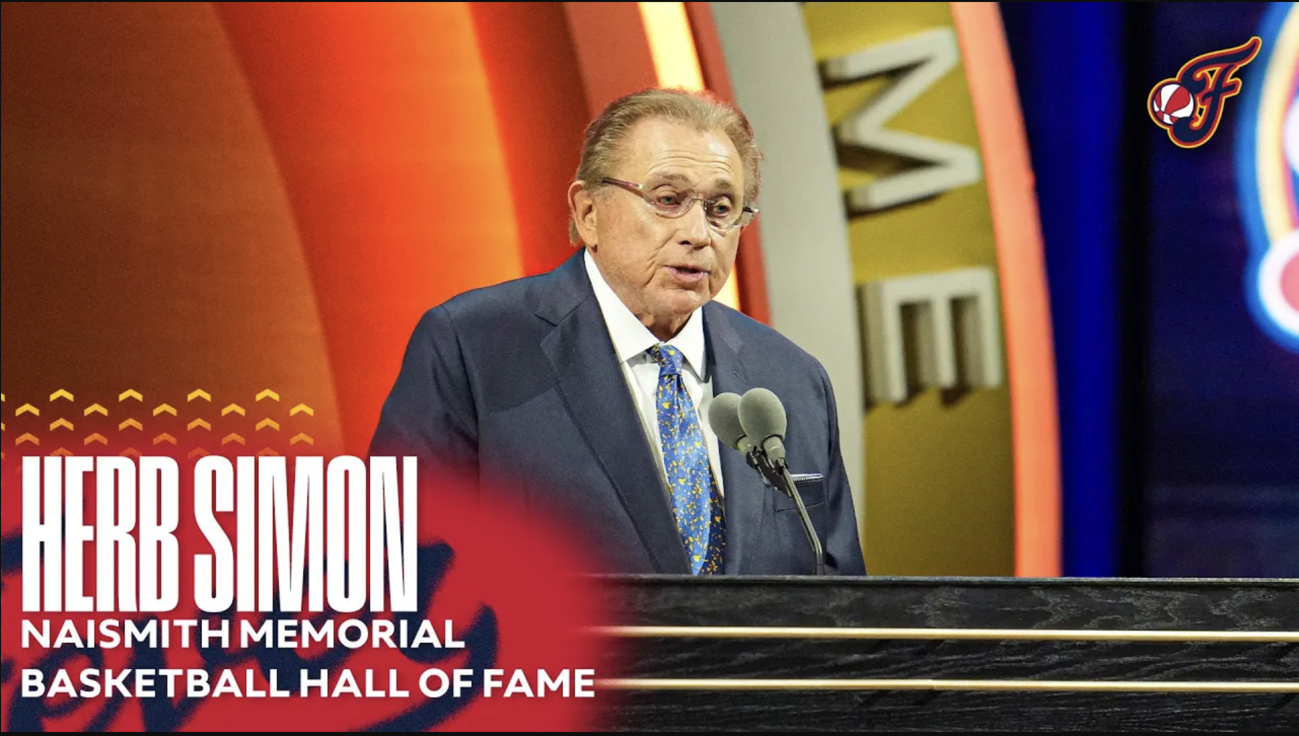 Herb Simon Full Naismith Basketball Hall of Fame Enshrinement Speech | Indiana Fever
